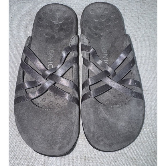 Vionic Claire Gray Mules - Picture 4 of 7